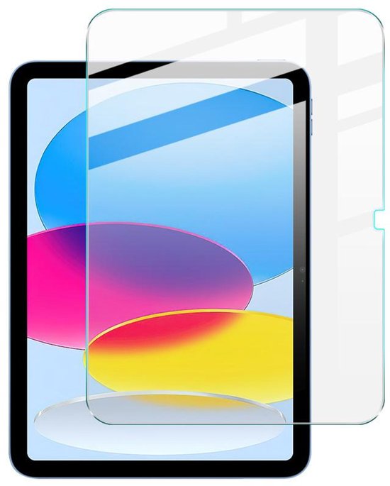 Protecteur d'écran s'adaptant parfaitement à un écran d'iPad avec un fond coloré.