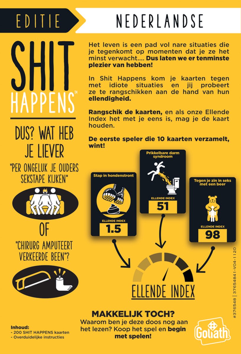 Shit Happens 18+ - Nederlandstalig Kaartspel - Partyspel — afbeelding 6