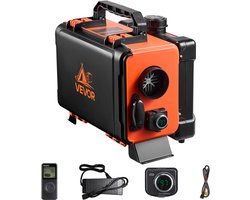 VEVOR Diesel Luchtverwarmer 8 kW DC 12 V/24 V Draagbare Standkachel (Alles-in-één) met afstandsbediening en LCD-scherm, Laag geluidsniveau, 4,5 L Brandstoftank voor Vrachtwagens en Campers