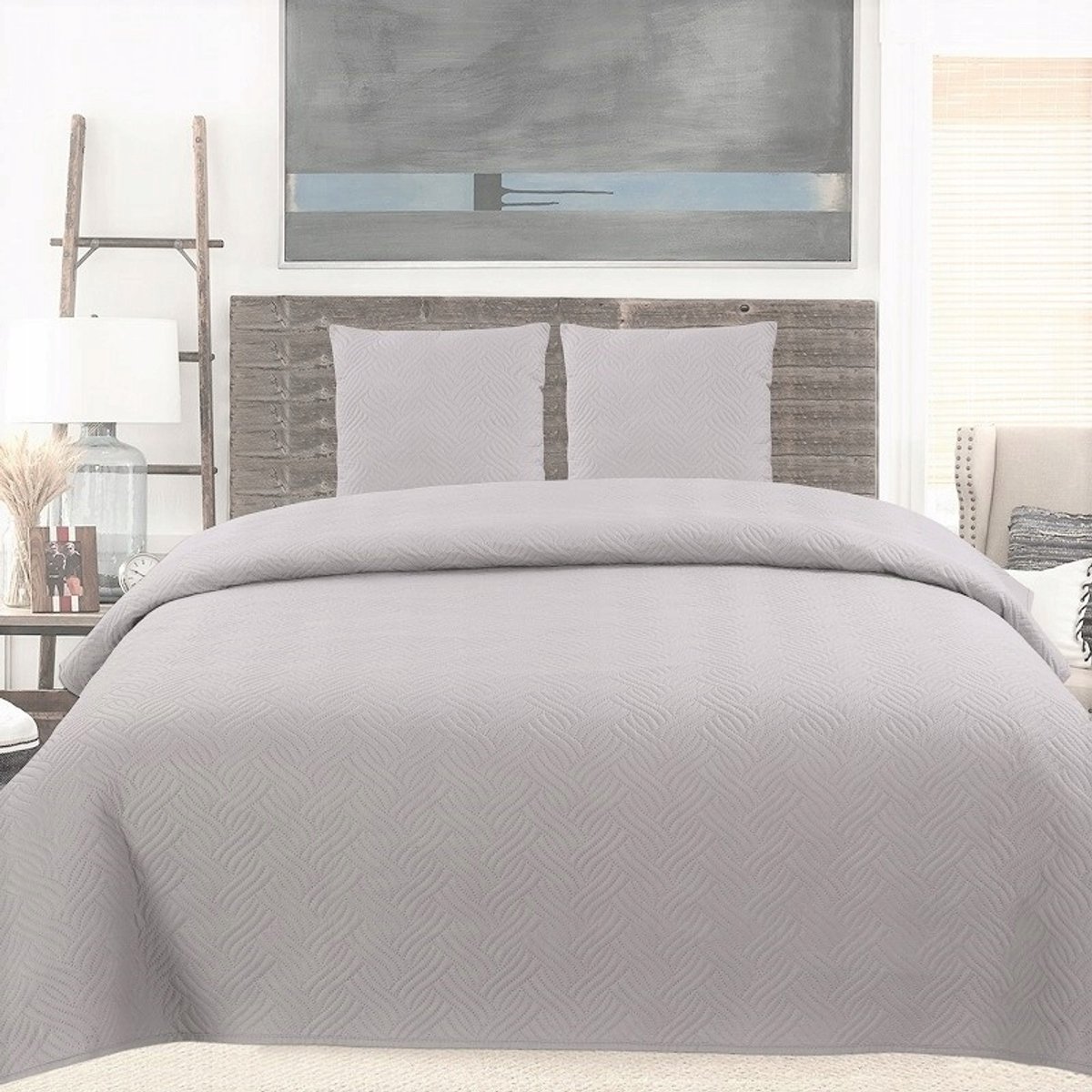 Picked Sprei 'WARKOCZ' Design Grijs 170x210 cm