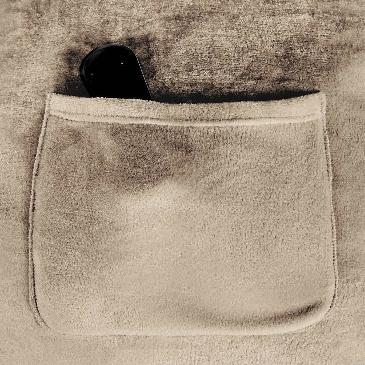 Zachte Deken met Mouwen - 150x180cm - Beige Microvezel