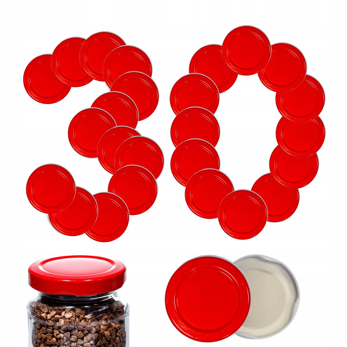 Draaideksels 53mm - 30 stuks - Patronen
