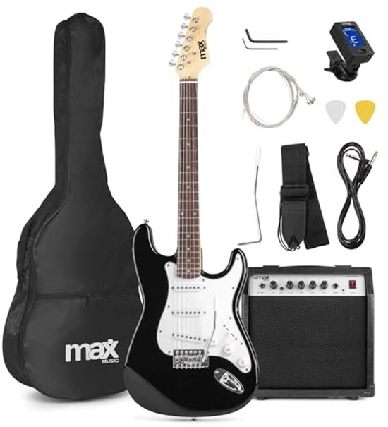 Elektrische Gitaar Starterset - MAX GigKit - met 40 Watt Gitaar Elektrische Gitaar Starterset - MAX GigKit - met 40 Watt Gitaar