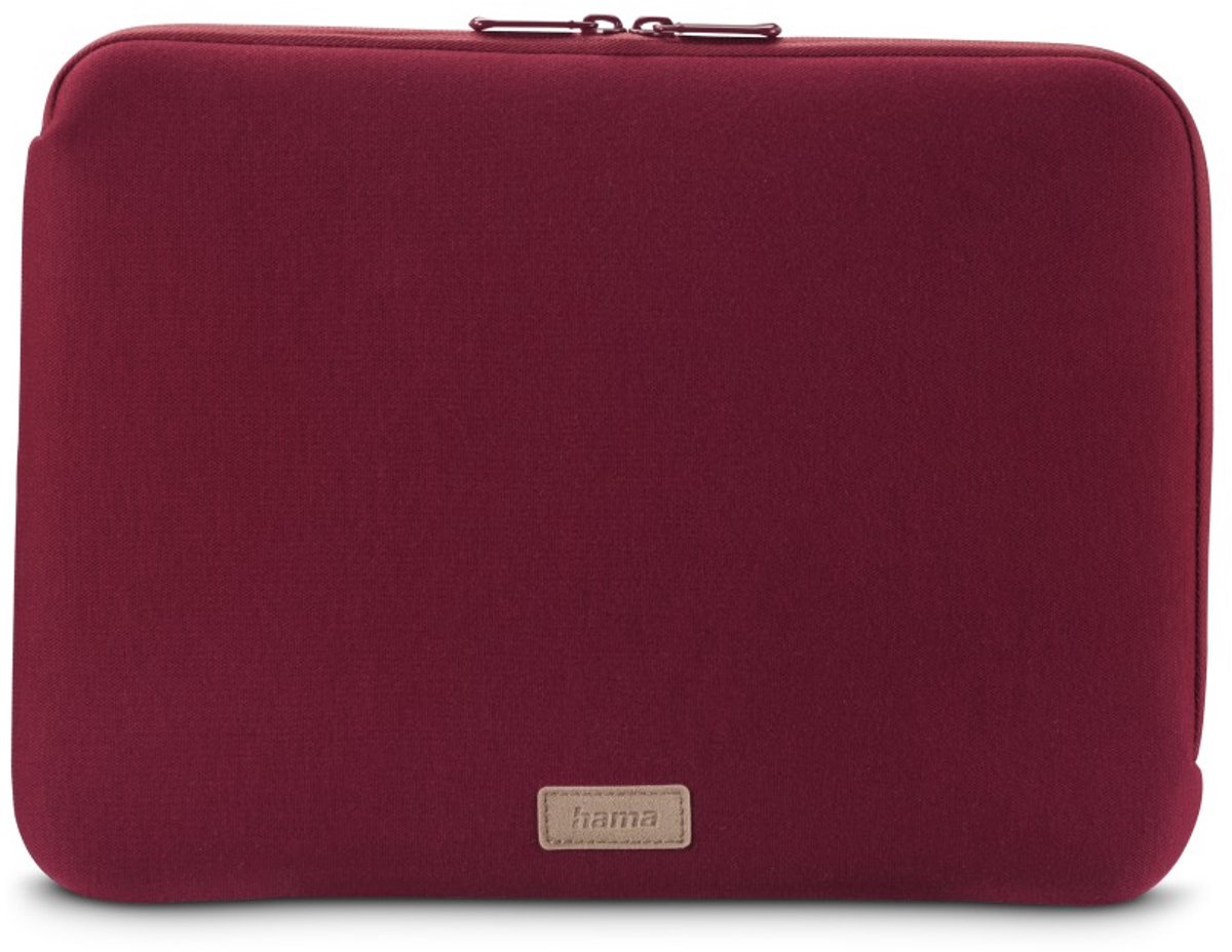 Hama Jersey laptopsleeve - 15,6inch geschikt tot 16,2 inch - Zachte voering - Bordeaux