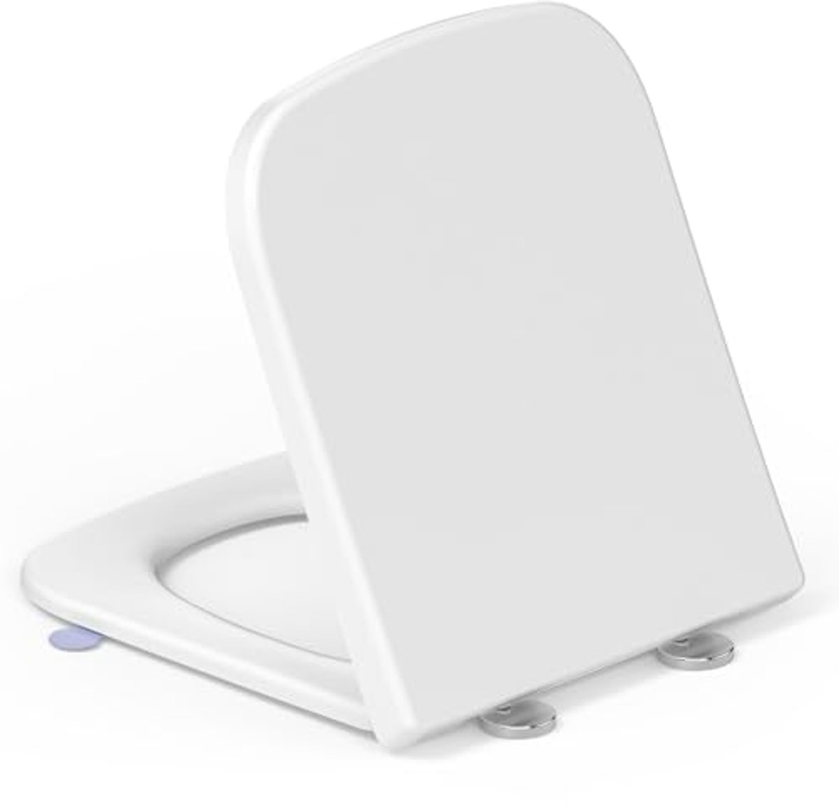 Toiletbril Vierkant met Softclosemechanisme en Handgreep - Eenvoudig Schoon te Maken, 150 kg Draagvermogen