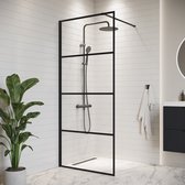 Badplaats Douchewand Essos 60 x 200 cm – Zwart – Inloopdouche 8 mm Veiligheidsglas