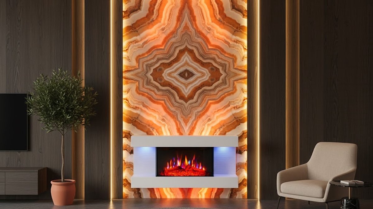 Elektrische Wandhaard 1800W –FlameAura Luxe – 3D Vlameffect, LED Sfeerhaard met Afstandsbediening, Timer & Thermostaat – Energiezuinig – Wit – Moderne Elektrische Open Haard HomeByNicole