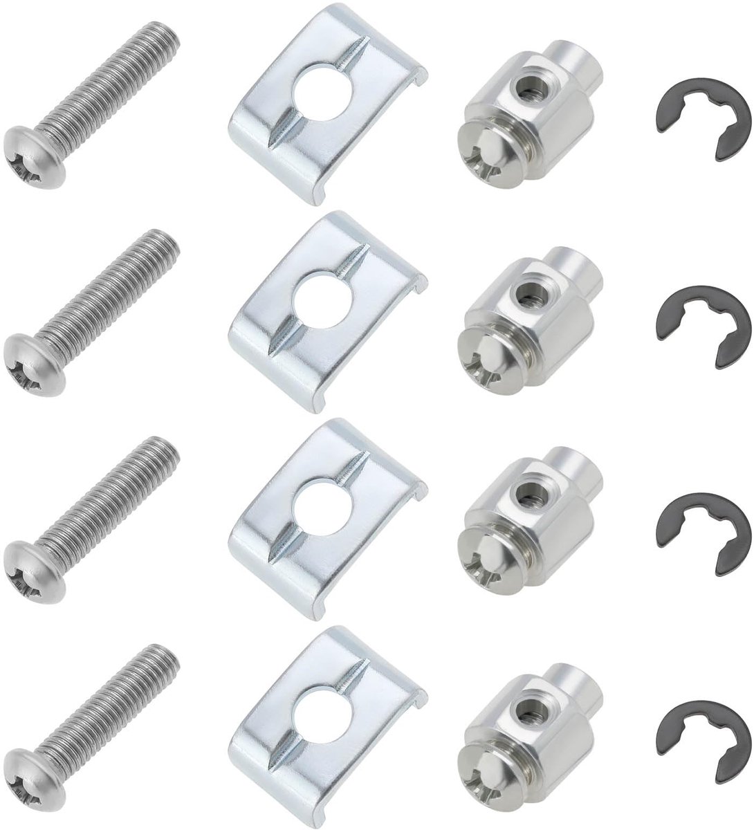 4 Sets Lawn Mower Gas Cable Holder Kits Compatible With Honda GX110 GX120 GX140 GX160 GX200 GX240 GX270 GX340 GX390 OE 16594-883-010