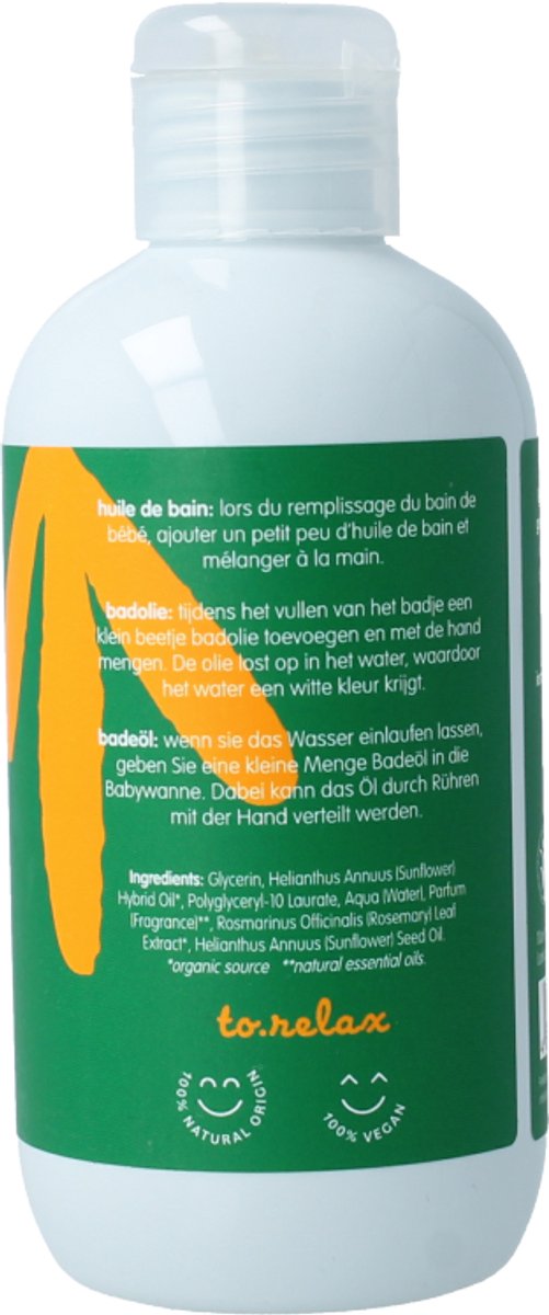 Petit&Jolie baby badolie - 200 ml - natuurlijke huidverzorging - verzacht de huid - geschikt voor zeer gevoelige kinderhuidjes van Petit&Jolie — afbeelding 2