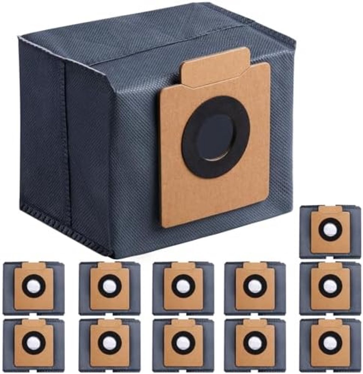 PromoHome 12x Stofzuigerzakken compatibel met Eufy X10 Pro Omni, X8 Pro SES - 2,5 Liter