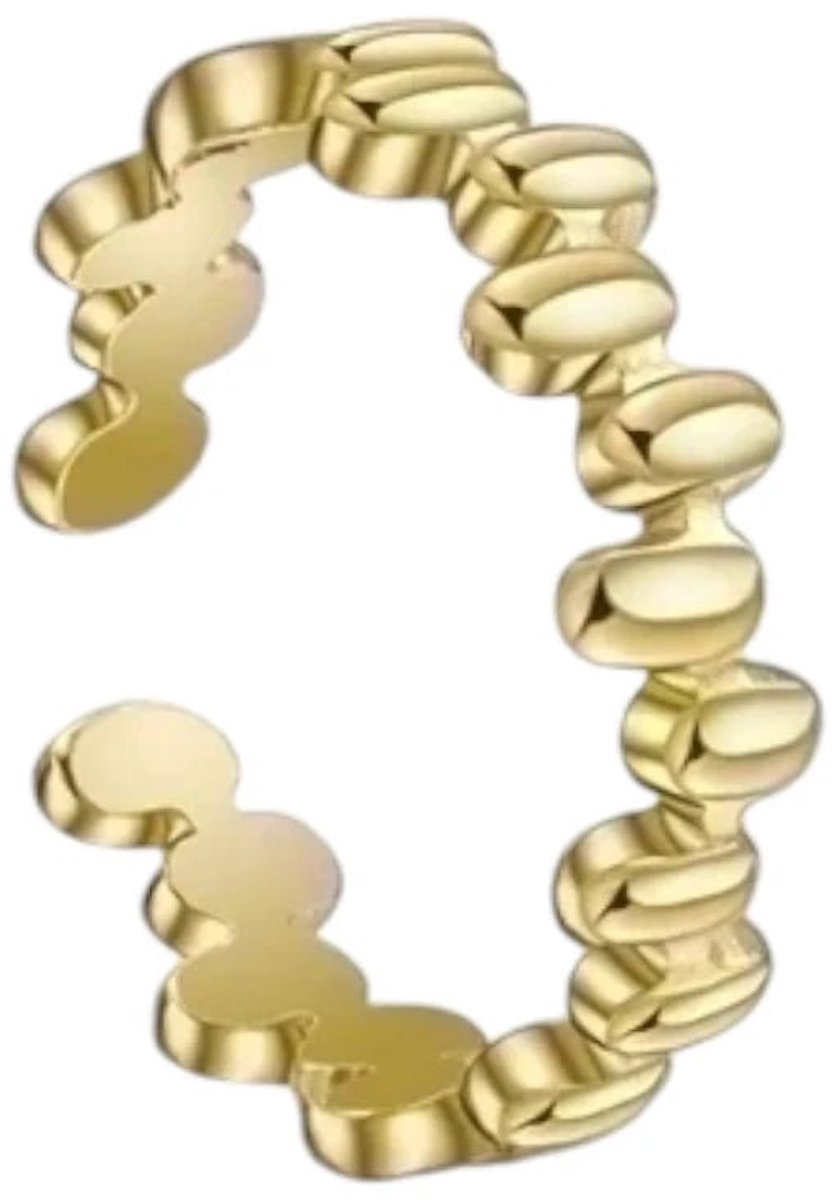 Rvs sieraden - Stalen dames ring - Verstelbaar- Tijdloos en elegant