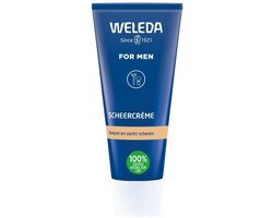 Weleda Men Scheercrème - Beschermt En Verzorgt Zacht en Mild - Vergemakkelijkt Scheren - Verzacht Gevoelige Huid - Kalmeert & Voorkomt Irritatie - 100% Natuurlijke Ingrediënten - 75ml