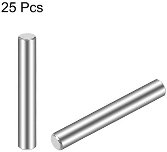 25pcs plug pin 304 stainless steel cylindrical shelf supports 4mm x 35mm — afbeelding 2