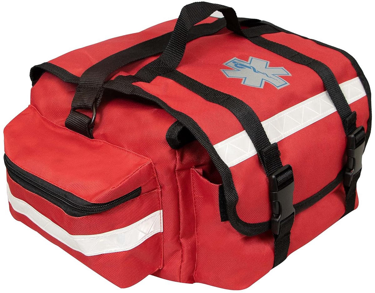 EHBO-tas voor Trauma - Professionele Multi-Vak Medische Tas voor Noodgevallen - Rood - 43,2 x 22,9 x 17,8 cm