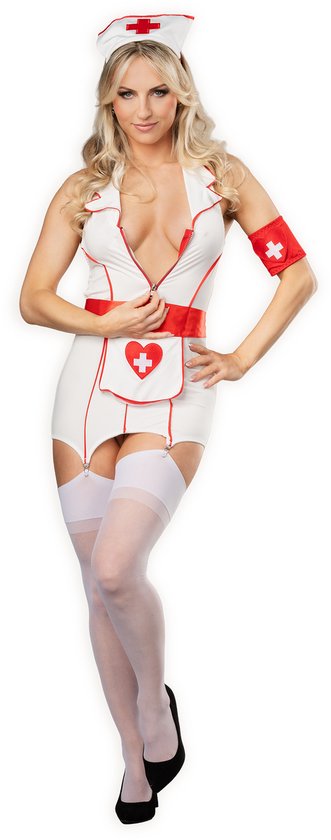 Foto: Dienstmeisje outfit met erotisch tintje met kietelaar
