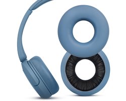 Oordopjes Oorkussens Voor Sony WH-CH520 Hoofdtelefoon Vervanging Oorkussens Comfort Stille Over-ear Hoofdtelefoon met Zachter Leer (blauwe oordopjes)