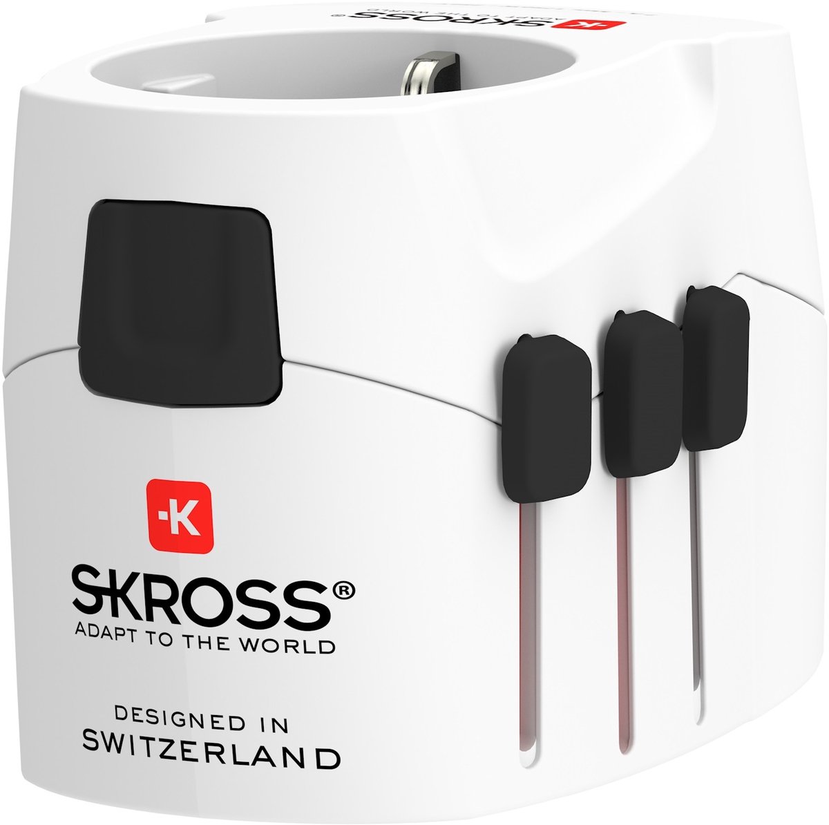 S-Kross Pro Light Usb Europe-To-World Wereldstekker Wit