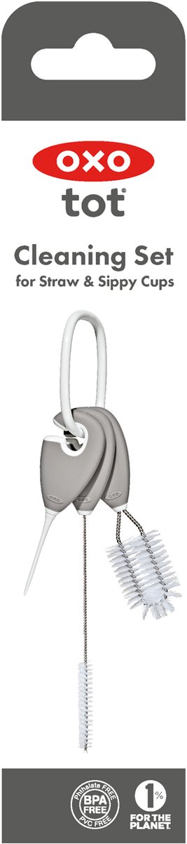 OXO tot Borstelset voor kolven & drinkbekers -Flessenborstel baby - Flessenreiniger - Grey van OXO — afbeelding 4