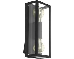 EGLO Alamonte 1 Wandlamp Buiten - E27 - 38 cm - Zwart