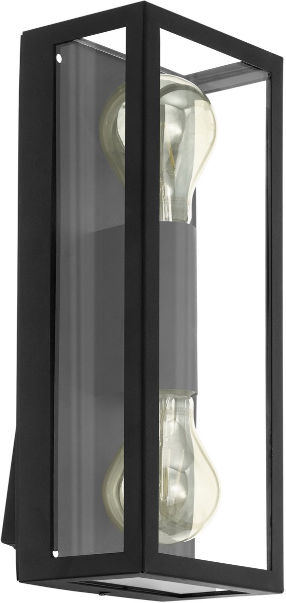 Eglo - Eglo Wandlamp Alamonte 1 - Zwart