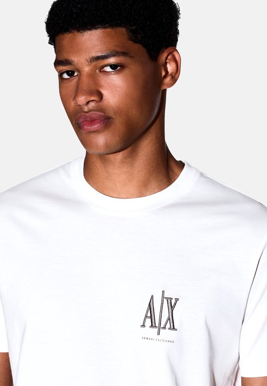 Printed Round Neck Short Sleeve T-shirt - White Shirts