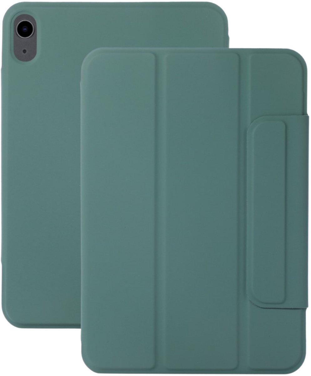 Lunso Geschikt voor iPad 11 inch (2025) A16 - Tri-Fold Bookcase hoes - Groen