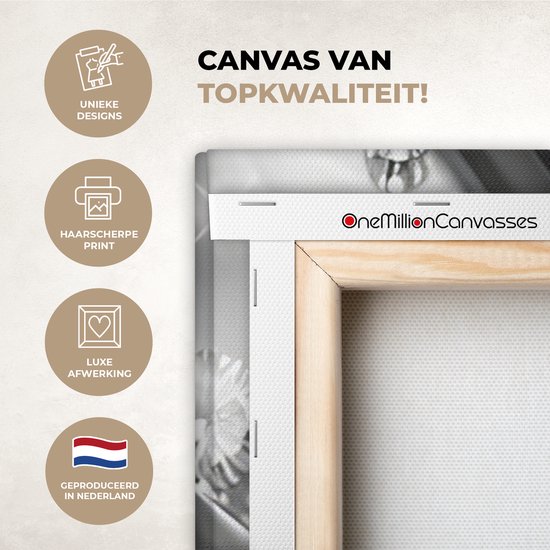 Peinture sur toile 120x160 cm - Décoration murale Abstrait - Diamant - Luxe - Moderne - Argent - Décoration murale salon - Décoration chambre moderne - Tableaux abstraits