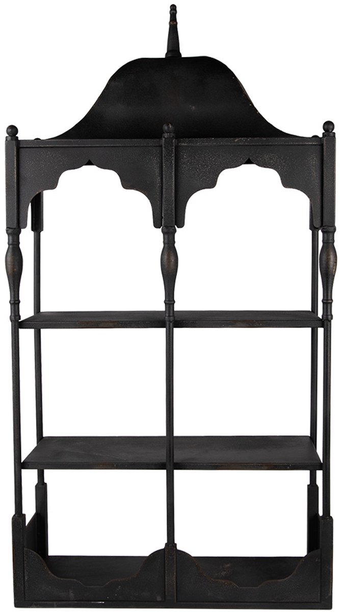 Clayre & Eef Wandrek 55x19x109 cm Zwart Metaal