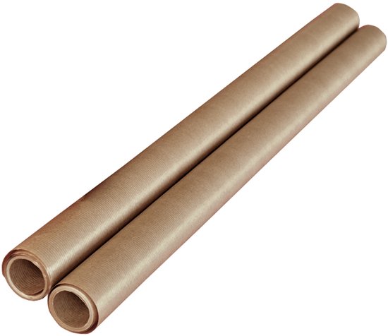 Inpakpapier kraft - Gerecycled bruin cadeaupapier - 5 rollen van 5m x 70cm - 60 grams kadopapier