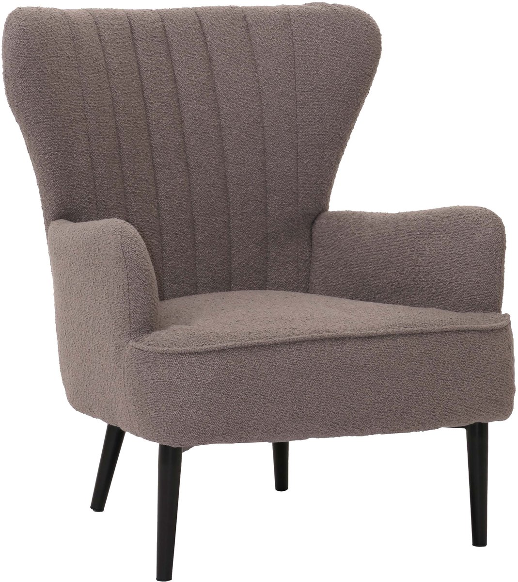 Loungestoel MCW-K37, cocktail/oor fauteuil gestoffeerde stoel retro vintage stof bouclé (6
