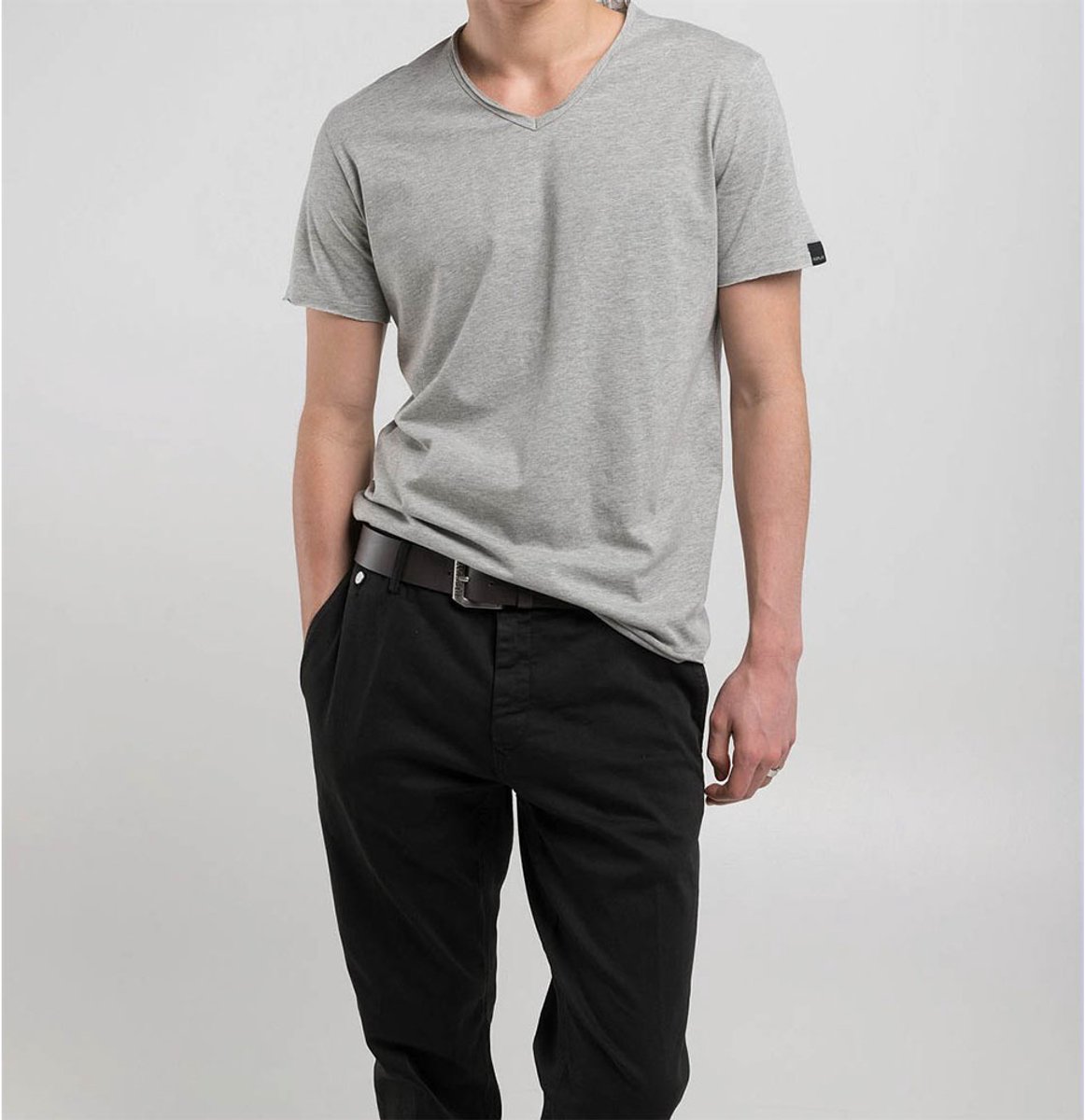 Replay M3591a.000.2660 T-shirt Met Korte Mouwen Grijs XL Man