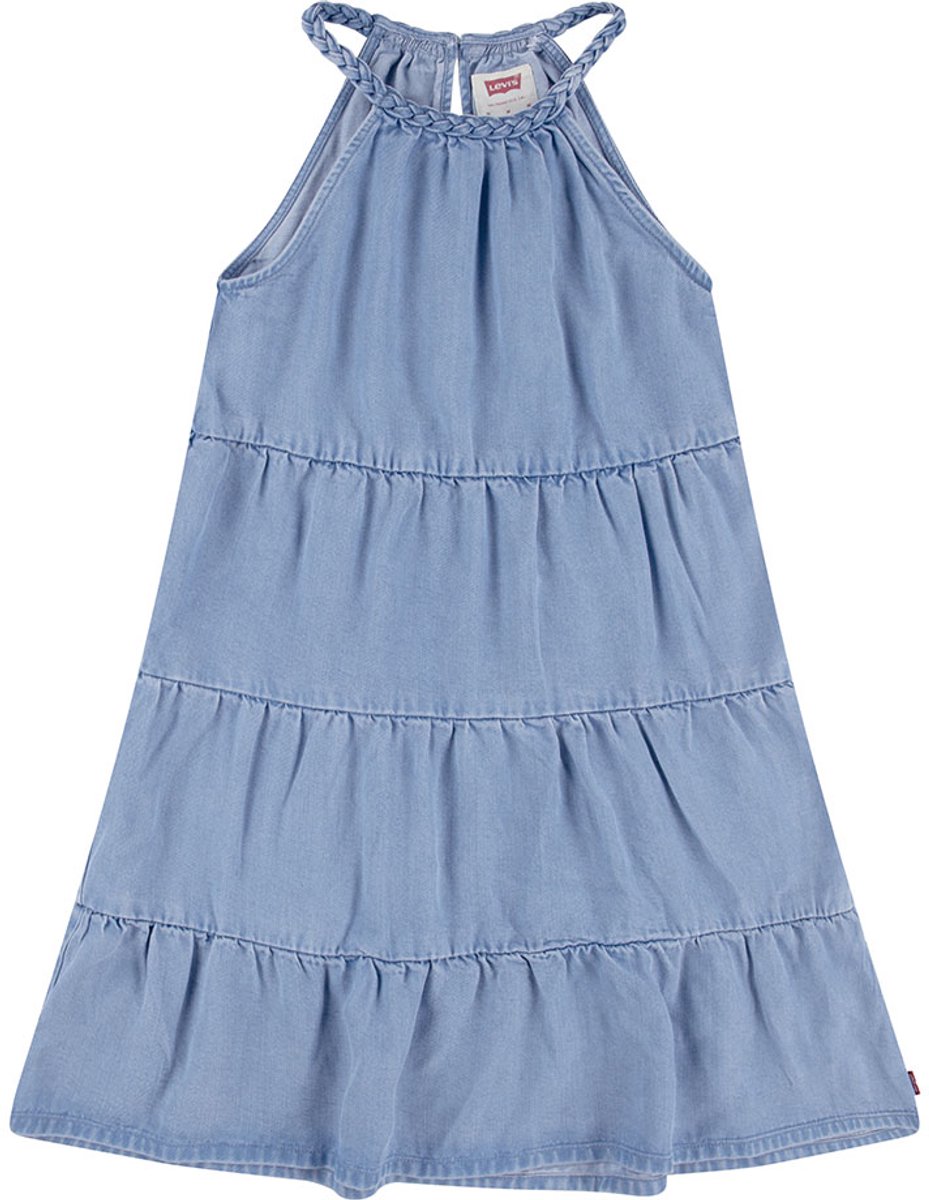 Levi´s ® Kids Halter Tiered Jurk 12 Years Blauw