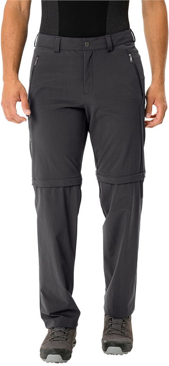 Vaude Farley Stretch Zip Off Ii Broek Short Man Zwart