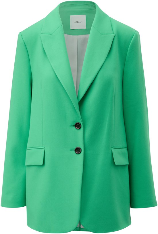 S.Oliver 2161342 Blazer Donna - Taglio Rilassato, Colletto Camicia, Nero, Taglia 50 - 5