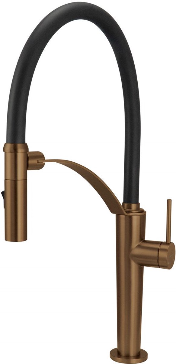 Kitchen faucet with flexible spout - 2 types of spray