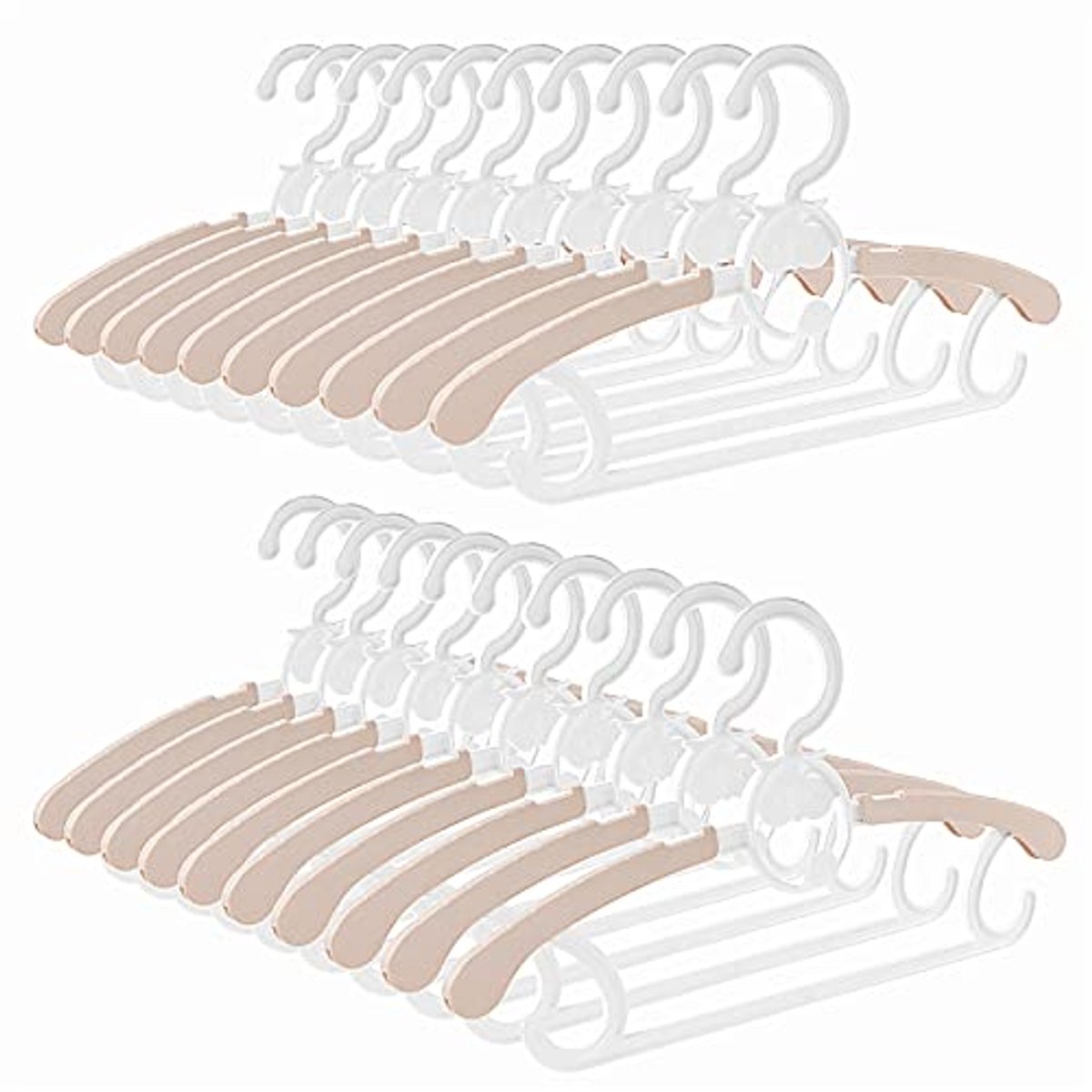 Uittrekbare Babykleerhangers - Ruimtebesparend en Stapelbaar - 20 Stuks