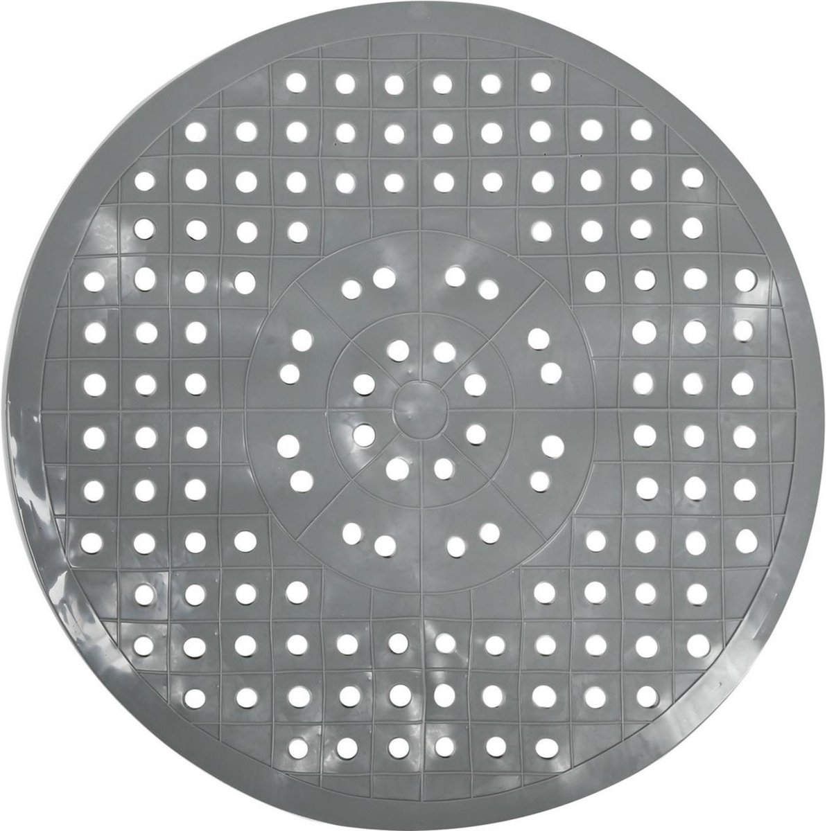 Benson Ronde gootsteenmat - PVC - Beschermend - Grijs - Ø 28 cm