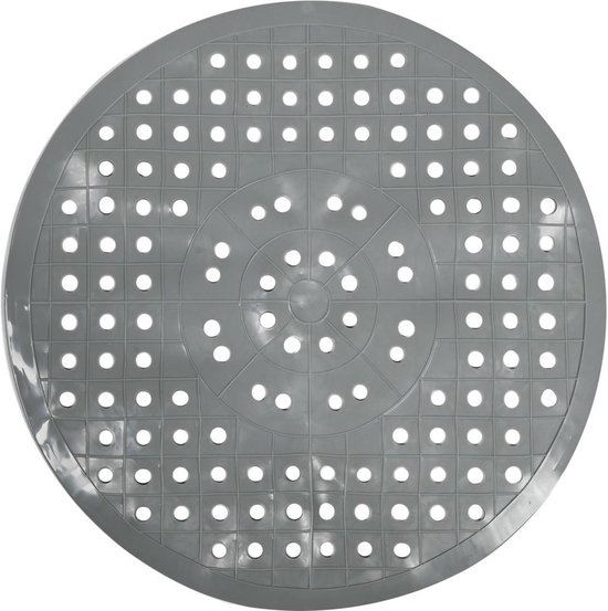 Tapis d'évier PVC Rond gris 28 cm