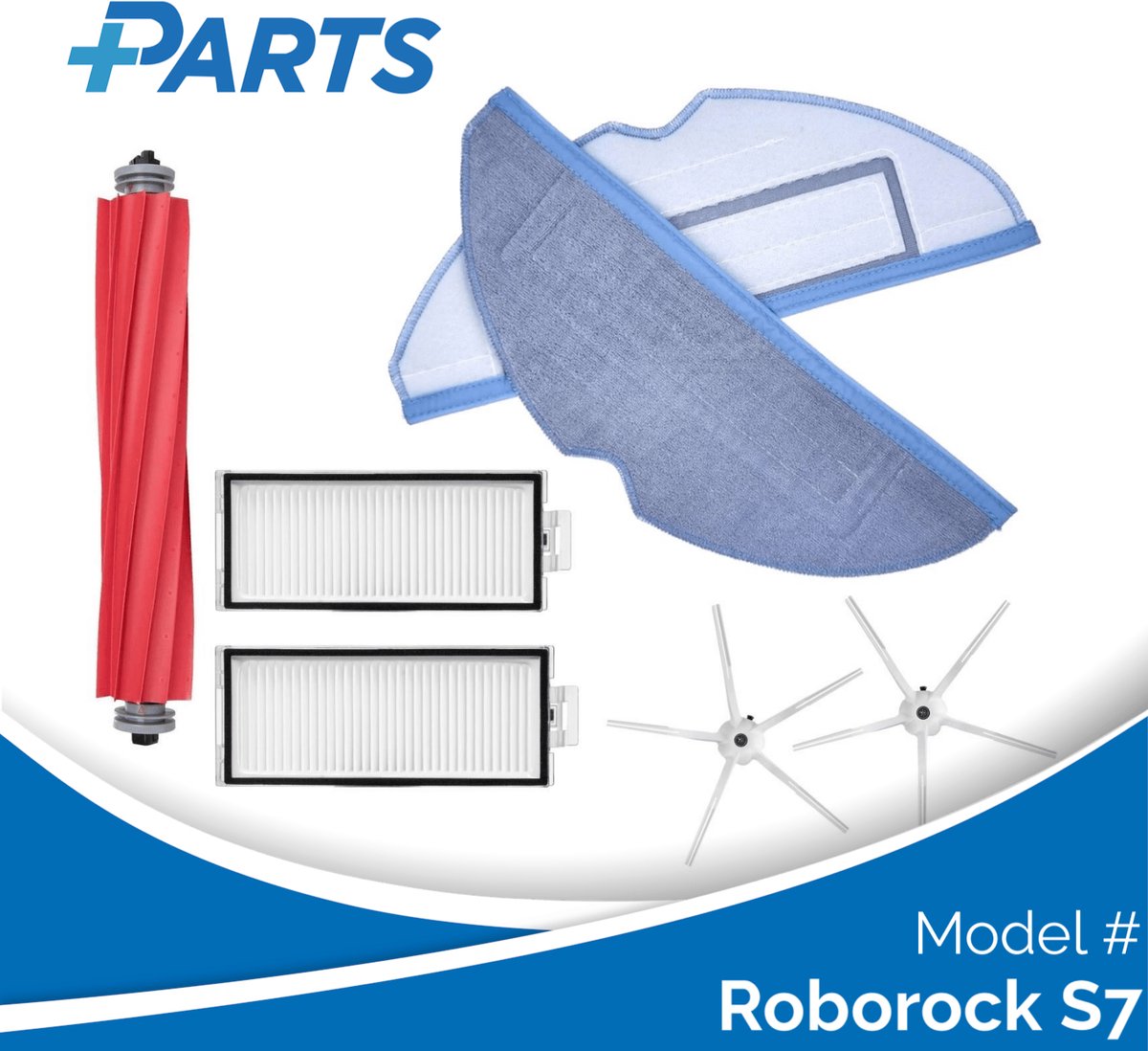 Roborock S7 Onderhoudsset (Plus.Parts® alternatief voor 8.02.0091)