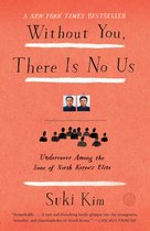 Boekomslag van Without You, There Is No Us. Titel en auteur op oranje achtergrond. Twee portretten van leiders boven een groep schaduwfiguren.