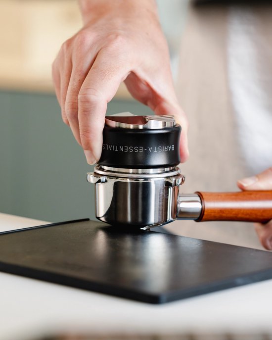 Tamper & Verdeler Combinatie – 53.3mm - Sage Barista Express - Zwart - Solis Espressomachine – Espressomachine - Koffie Tamper – Koffieverdeler - Espresso Tamper - Koffie Distributeur - Koffie Stamper - Espresso Verdeler - 54mm - Barista Essentials