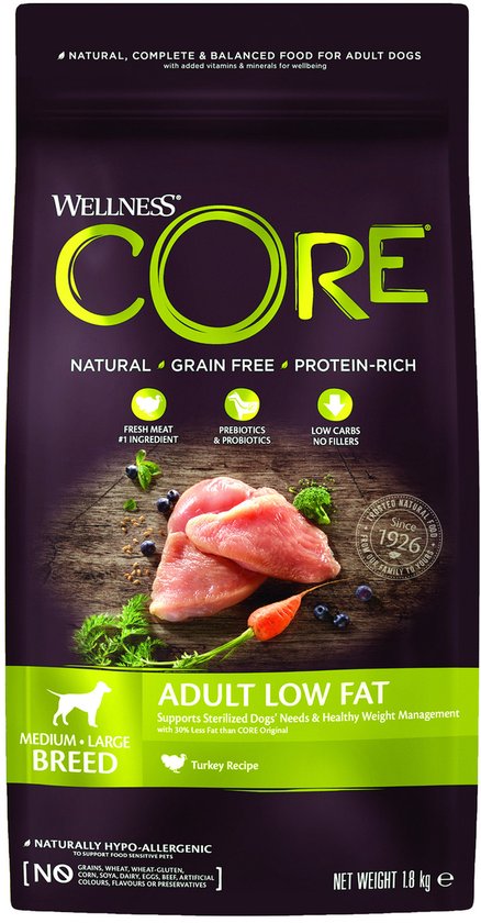 Wellness Core Healthy Weight - Kalkoen - Inhoud - 1,8 kg