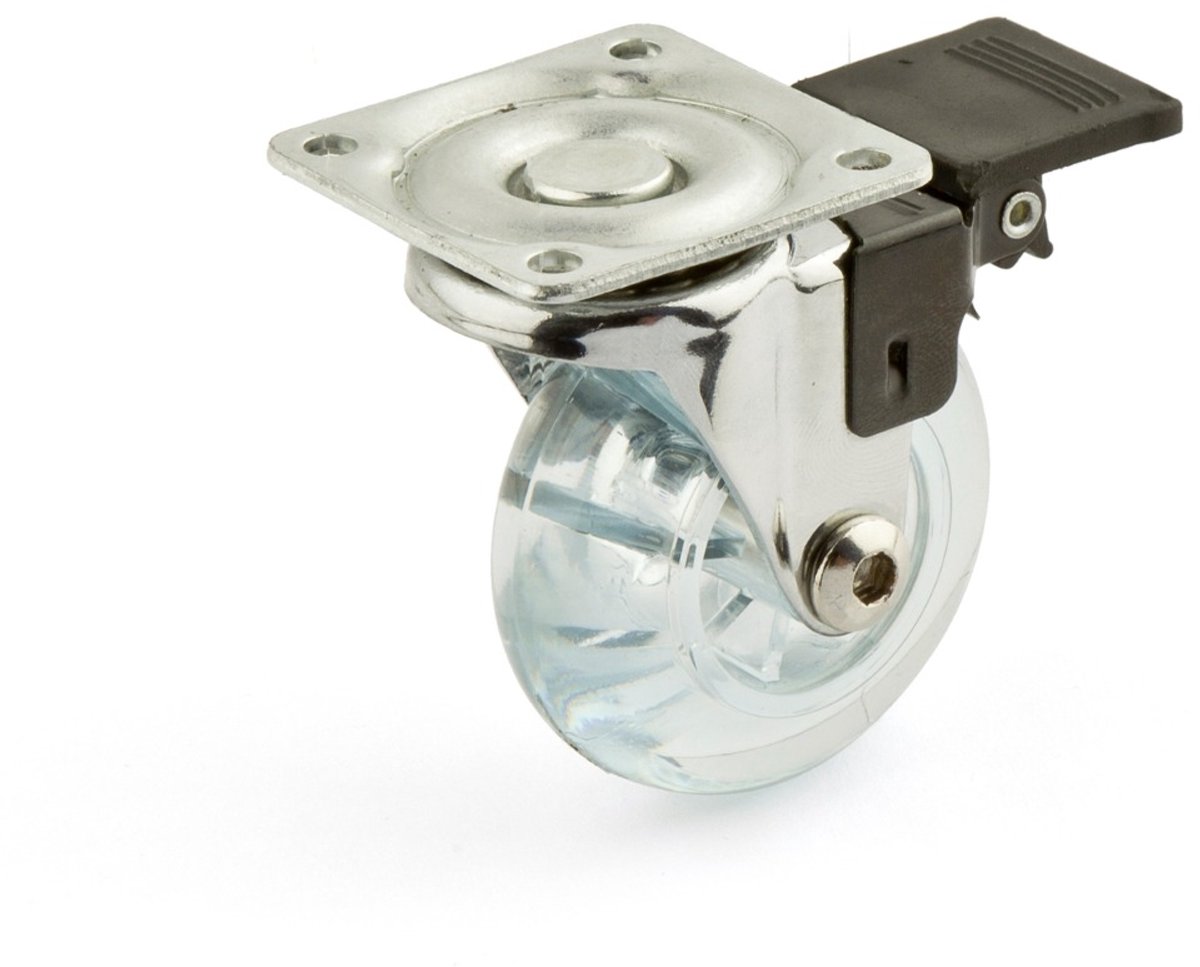 Zwenkwiel met rem 50mm, 40kg