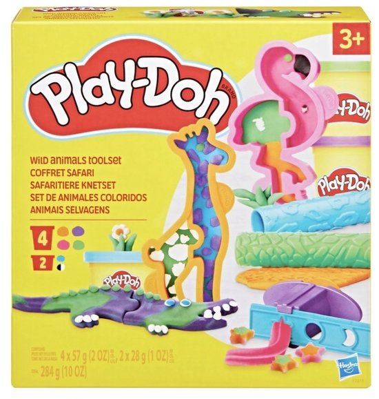 Play-Doh Klei Set Met Kleurrijke Wilde Dieren - Playdoh Dieren Kleiset