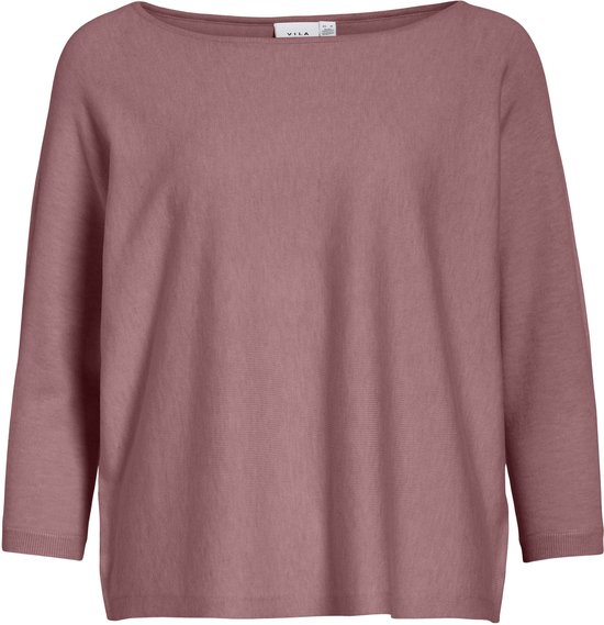 Vila Trui Vimalu Boatneck 3/4 Sleeve Knit Top 14112173 Nostalgia Rose/melange Dames Maat - XXL