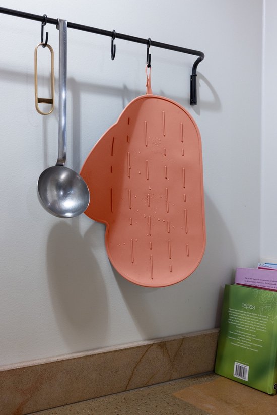 Bébé on the Move - Yummy Mat - Set de table et tapis anti-goutte 2 en 1 - Enroulable et portable - Compatible lave-vaisselle - Anti-poussière - Bloom