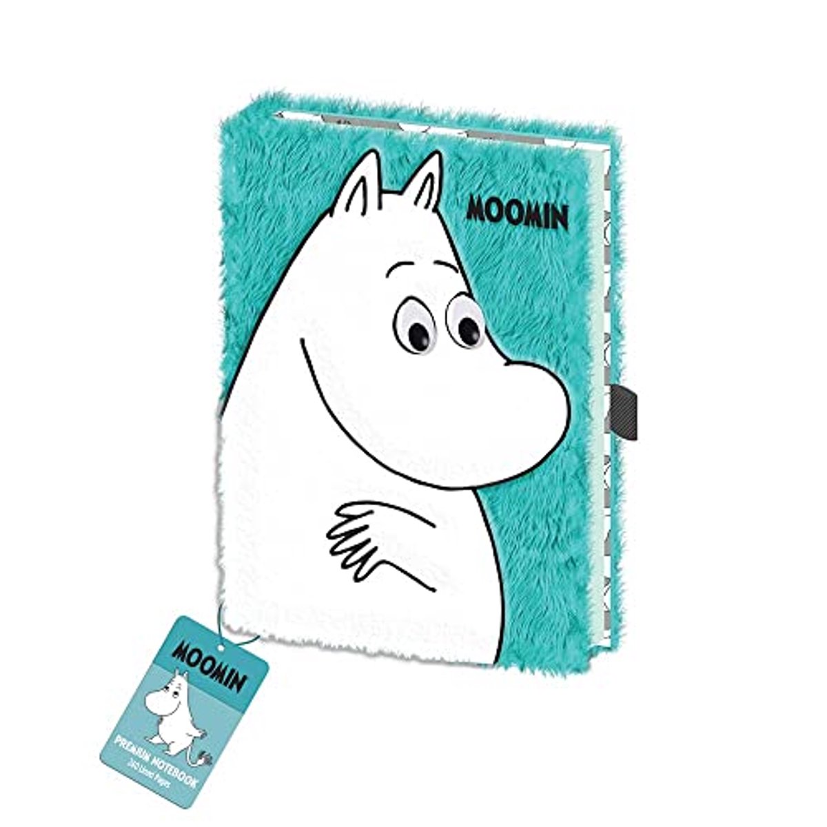 Notitieboek A5 van imitatiebont met 240 gelinieerde pagina's - Moomin Design