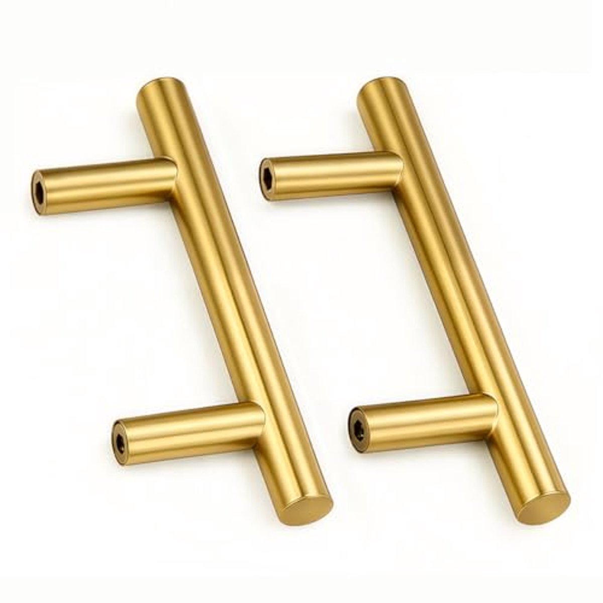 Roestvrijstalen Deurklinken 64mm - Set van 2 Gouden Kast Handvatten