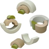 Sunny Seli Regenboog Foam Blokken – Zachte Klim- Stapel- en Speelblokken – Beige, Bruin en Groen – Softplay Foamblokken - Montessori Speelgoed – 3-delig - Vanaf 12 maanden - Veilig Spelen en Leren