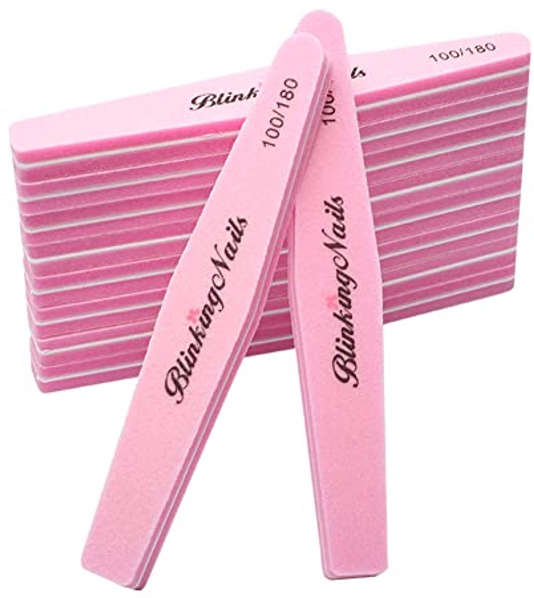 Nagelvijl en Buffer - Dubbelzijdig Design 100/180 voor Nail Art en Manicure